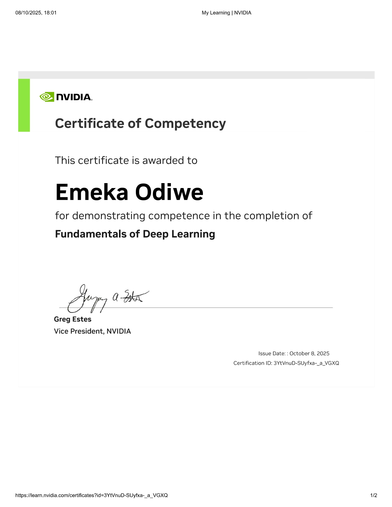NVIDIA Deep Learning